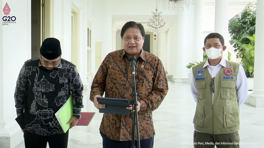 Ket Pers Menko Perekonomian, Kepala BNPB dan Menag Mengenai Penyakit Mulut dan Kuku, 23 Juni 2022