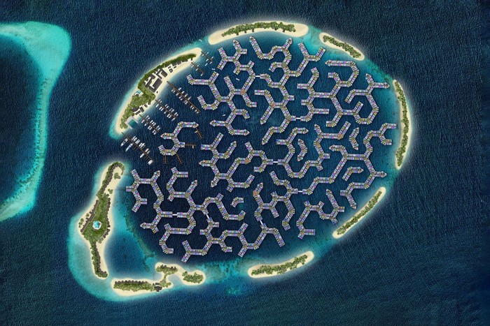 Masterplan dari proyek Kota Terapung Maldives.