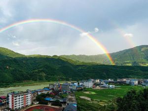 Pelangi Ganda Hiasi Langit China, Indah Banget