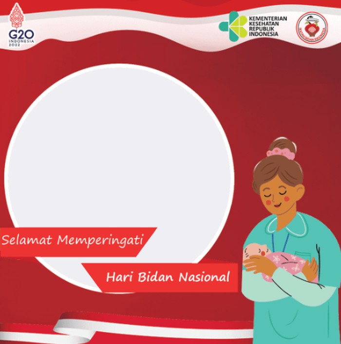 Link twibbon Hari Bidan Nasional 2022 sudah bisa digunakan untuk memeriahkan peringatan nasional tersebut. Hari Bidan Nasional jatuh pada Jumat, 24 Juni 2022.