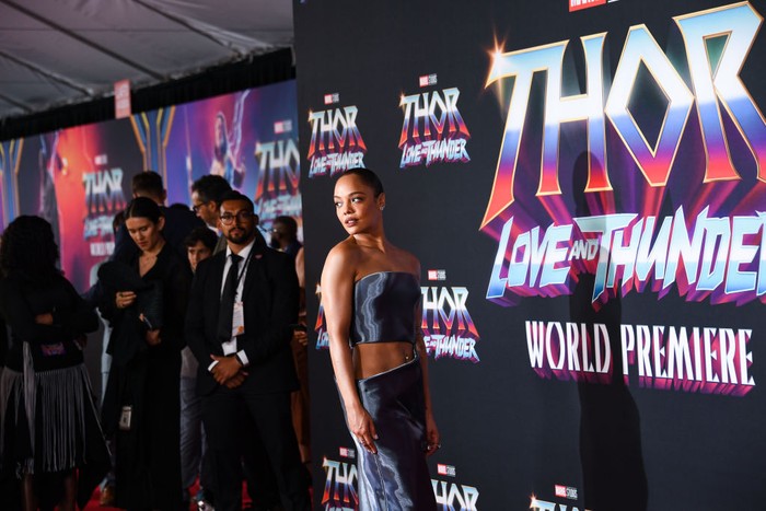 1404791639 LOS ANGELES, CALIFORNIA - JUNE 23: Tessa Thompson attends the Marvel Studios