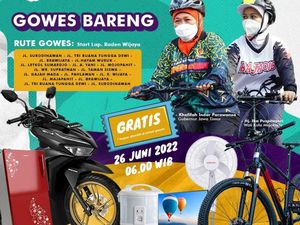 HUT Ke-104, Kota Mojokerto Adakan Gowes Bareng Gubernur Jatim-Walkot