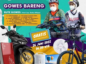 HUT Ke-104, Kota Mojokerto Adakan Gowes Bareng Gubernur Jatim-Walkot