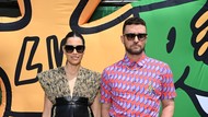Foto: Justin Timberlake dan Jessica Biel Pamer Mesra di Show Louis Vuitton