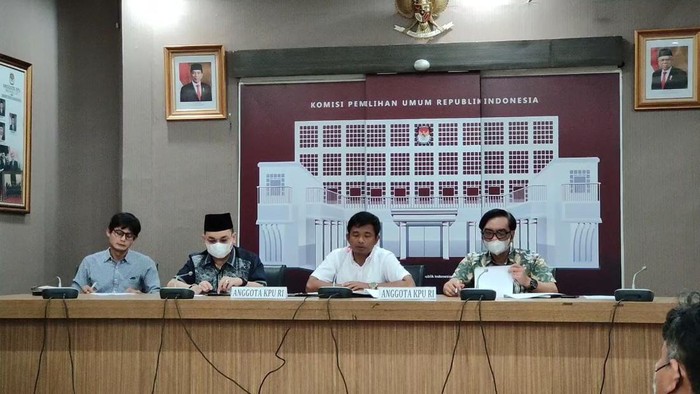 Konferensi pers KPU RI (Rakha-detikcom)