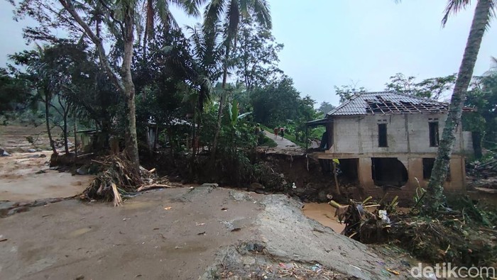 Lokasi bencana banjir bandang dan tanah longsor di Kabupaten Bogor