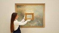 Lukisan Study for Clouds yang dibuat tahun 1970 itu dilelang senilai Rp 145 miliar. Minat beli?  Foto: Getty Images for Sothebys/Michael Bowles