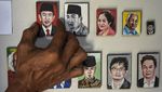 Seniman di Garut Bikin Lukisan Mungil, Lebih Kecil dari Prangko