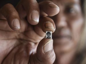 Seniman di Garut Bikin Lukisan Mungil, Lebih Kecil dari Prangko