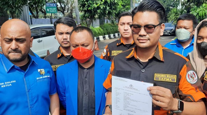 Pemuda Pancasila dan KNPI DKI Jakarta laporkan Holywings ke Polda Metro Jaya.