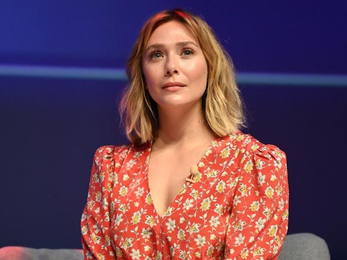 1404190115 CANNES, FRANCE - JUNE 21: Elizabeth Olsen poses onstage at the Lumiere theatre, Cannes Lions 2022: Day Two on June 21, 2022 in Cannes, France. (Photo by Eamonn M. McCormack/Getty Images for Cannes Lions)