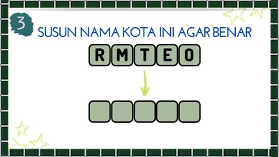 Tebak-tebakan di Akhir Pekan, Bisa Jawab Nama Kota Ini dengan Cepat?