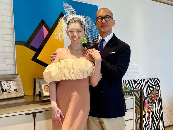 Foto pernikahan Barbie Hsu & DJ Koo.