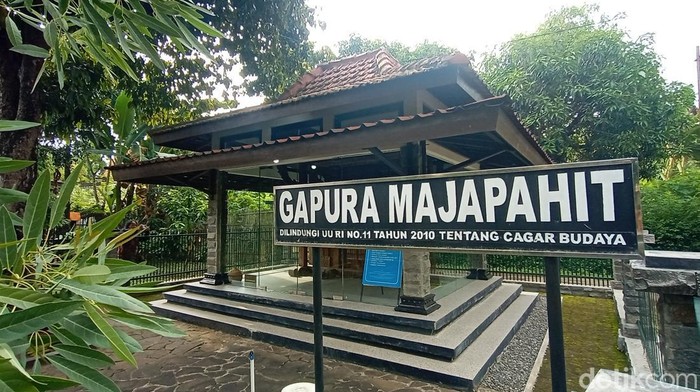 Benda cagar budaya yang disebut sebagai Pintu Gerbang Majapahit di Pati, Jumat (24/6/2022).