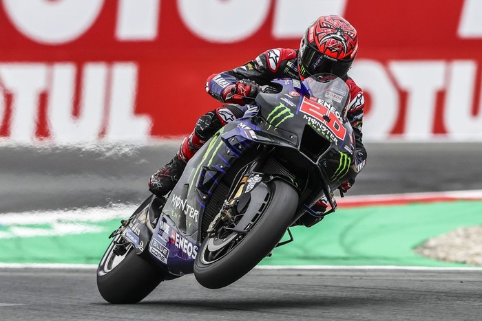 Fabio Quartararo ASSEN - Fabio Quartararo (FRA) on his Yamaha in action during MotoGP qualifying on June 25, 2022 at the TT circuit of Assen, Netherlands. ANP VINCENT JANNINK (Photo by ANP via Getty Images)