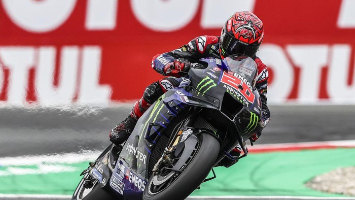 ASSEN - Fabio Quartararo (FRA) on his Yamaha in action during MotoGP qualifying on June 25, 2022 at the TT circuit of Assen, Netherlands. ANP VINCENT JANNINK (Photo by ANP via Getty Images)