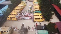 Deklarasi Mad Akbar untuk Prabowo Gus Muhaimin dilaksanakan di Gedung HBS Cimareme, Kecamatan Ngamprah, Kabupaten Bandung Barat, Sabtu (25/6/2022). Mereka menilai pasangan Prabowo-Gus Muhaimi yang punya latar belakang visi nasionalis religius ini memiliki perhatian untuk profesi mereka yang notabene dari kalangan masyarakat bawah.