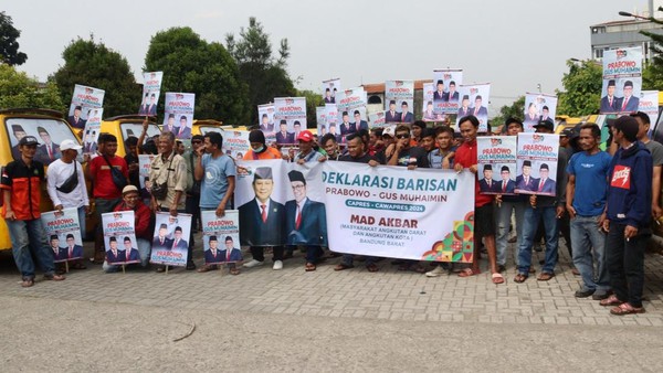Giliran Komunitas Sopir di Bandung Dukung Prabowo-Cak Imin
