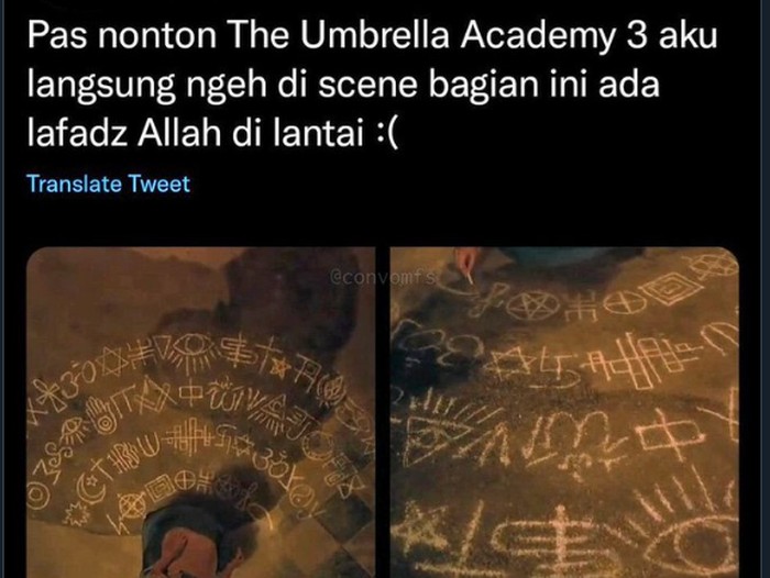 Lafaz Allah di The Umbrella Academy 3