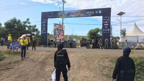 Pintu masuk Sirkuit MXGP Samota, Sumbawa, NTB.