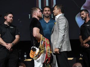 Saul Canelo Alvarez vs Gennady Golovkin Panas di Jumpa Pers