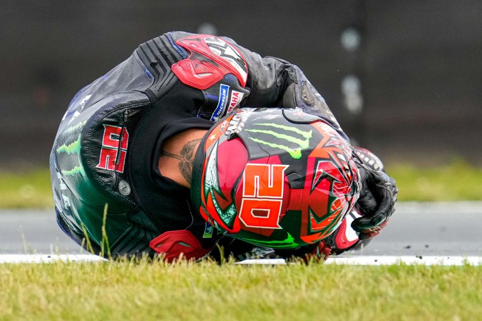 ASSEN, NETHERLANDS - JUNE 26: Fabio Quartararo of Monster Energy Yamaha MotoGP and France during the MotoGP of Netherlands at TT Assen on June 26, 2022 in Assen, Netherlands. (Photo by Patrick Goosen/BSR Agency/Getty Images)