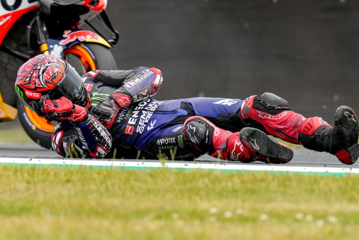 ASSEN, NETHERLANDS - JUNE 26: Fabio Quartararo of Monster Energy Yamaha MotoGP and France during the MotoGP of Netherlands at TT Assen on June 26, 2022 in Assen, Netherlands. (Photo by Patrick Goosen/BSR Agency/Getty Images)