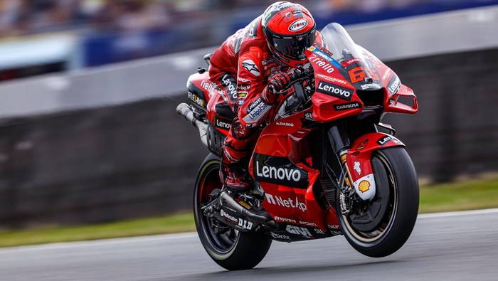 Francesco Bagnaia di kualifikasi MotoGP Belanda 2022