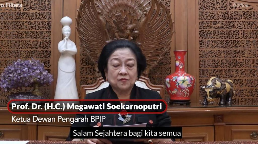 Megawati Bicara Pentingnya Pancasila Lindungi Ideologi WNI di LN