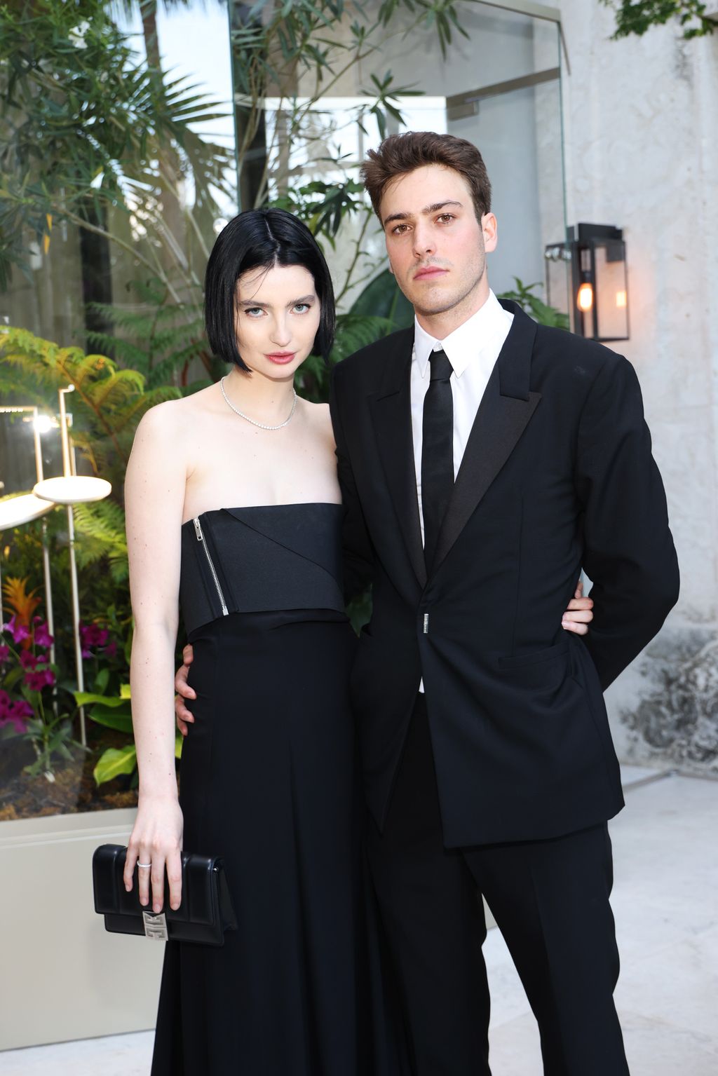 MIAMI BEACH, FLORIDA - APRIL 27: In this image released on April 27, 2022,  Meadow Walker and Louis Thornton-Allan attend as Tiffany & Co. celebrates 2022 Tiffany Blue Book Collection, BOTANICA, in Miami Beach, Florida. (Photo by Rodrigo Varela/Getty Images for Tiffany & Co.)