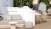 Meskipun Louis Vuitton adalah restoran mewah, namun nuansa putih kayu yang diusung memunculkan kesan lebih kasual dan nyaman. Pengunjung bisa bersantai lama di sini. Foto: Instagram @louisvuitton