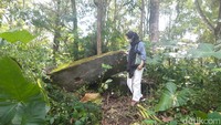 Ketua Boyolali Heritage Society (BHS), Kusworo Rahadyan, mengungkap sejak didata Belanda pada 1948-1953 hingga Februari 2022, pilar batu itu masih tegak berdiri. Foto: Jarmaji/detikJateng