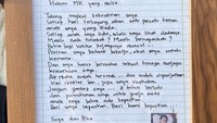 Ia bercerita, ibu Santi sudah membawa surat yang rencananya ditujukan pada Mahkamah Konstitusi, berharap adanya legalisasi ganja medis di Indonesia.  (Foto: @andienaisyah (atas izin yang bersangkutan))