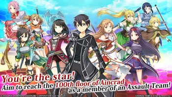 SAO Integral Factor menjadi game Android anime terbaik berikutnya. Game ini terinspirasi dari anime Isekai yang begitu populer berjudul Sword Art Online. Foto: (Google Play Store).