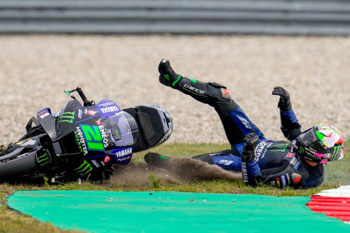 ASSEN, NETHERLANDS - JUNE 26: Franco Morbidelli of Monster Energy Yamaha MotoGP and Italy during the MotoGP of Netherlands at TT Assen on June 26, 2022 in Assen, Netherlands. (Photo by Patrick Goosen/BSR Agency/Getty Images)