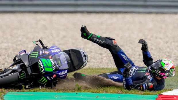 ASSEN, NETHERLANDS - JUNE 26: Franco Morbidelli of Monster Energy Yamaha MotoGP and Italy during the MotoGP of Netherlands at TT Assen on June 26, 2022 in Assen, Netherlands. (Photo by Patrick Goosen/BSR Agency/Getty Images)