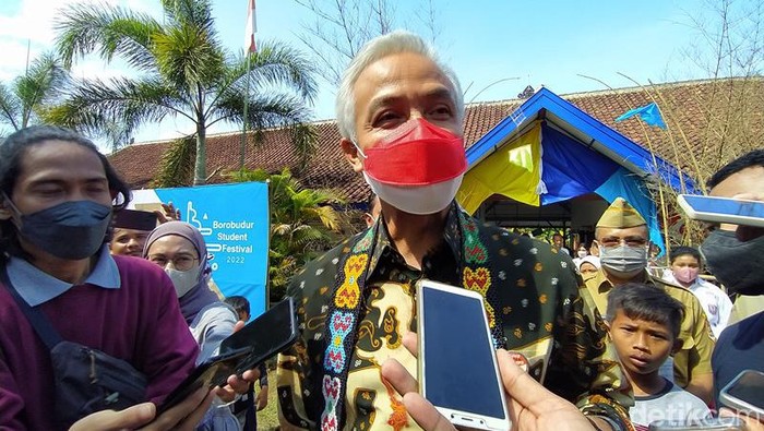 Gubernur Jawa Tengah, Ganjar Pranowo di Magelang, Senin (27/6/2022).