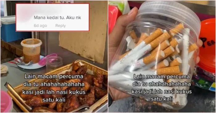 Antimainstream! Beli Nasi di Kedai Ini Dapat Hadiah Permen dan Rokok