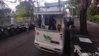 Bagian belakang dari rumah mobil bernama Kura-kura/Foto: Praditya Fauzi Rahman/detikJatim