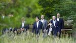 Momen Keakraban Para Pemimpin G7 dalam KTT di Jerman