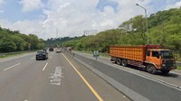 Kecelakaan maut terjadi lagi di ruas jalan Tol Cipularang kilometer 92.200, Sukatani, Kabupaten Purwakarta, Jawa Barat, Senin (13/1/2020) sore. Dok. Google Maps  