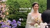 Potret Cantik Jang Nara di Hari Pernikahan, Gaun Pengantinnya Jadi Sorotan