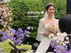 Potret Cantik Jang Nara di Hari Pernikahan, Gaun Pengantinnya Jadi Sorotan