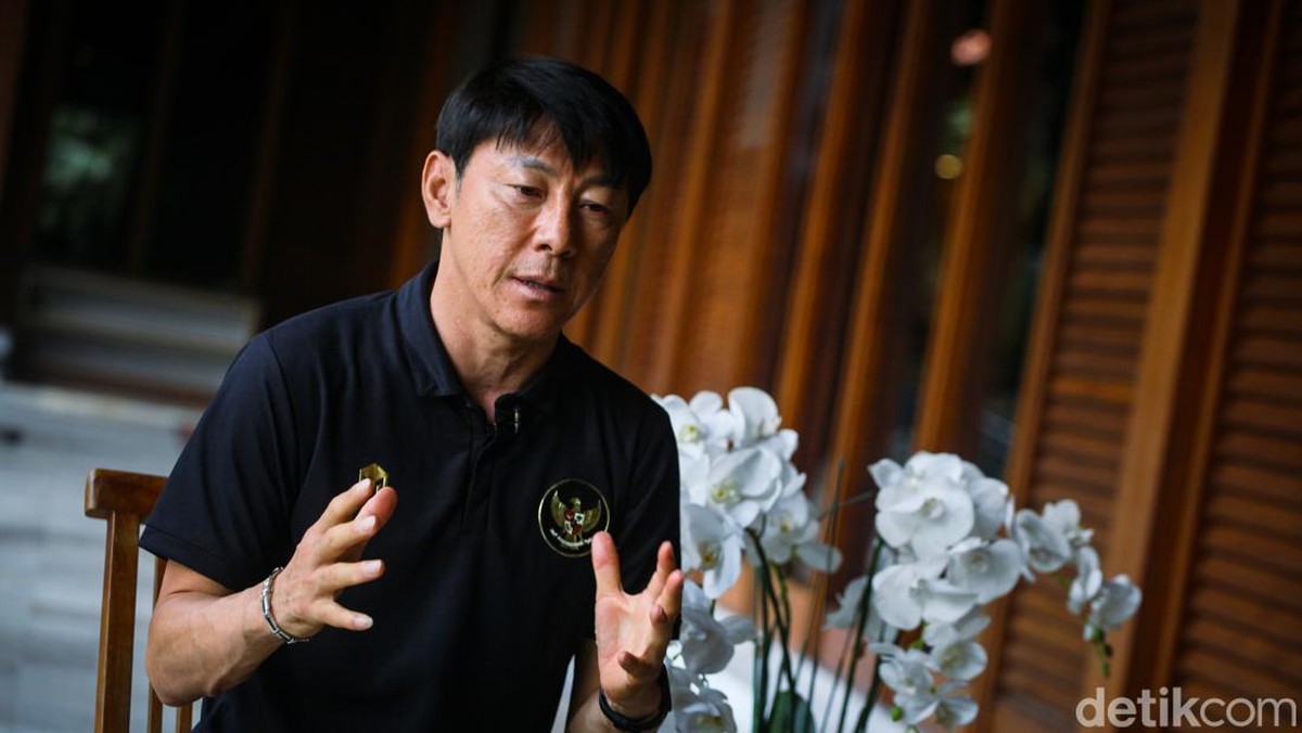 Pelatih Timnas Indonesia, Shin Tae-yong. (Foto: Andhika Prasetia/detikcom)