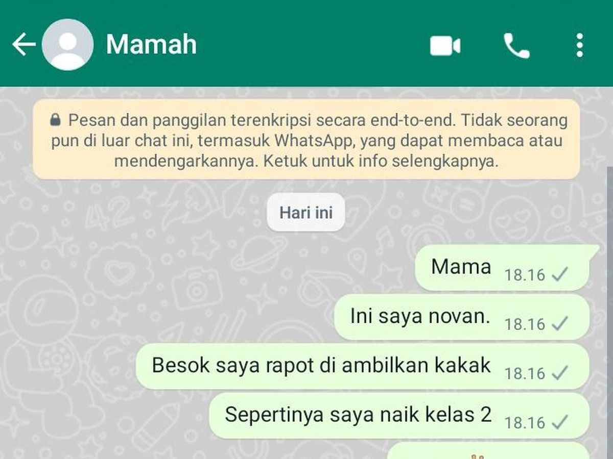 Menyentuh Hati, Ini Isi Chat Bocah Gunungkidul ke Ibu yang Sudah Wafat