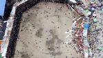 Foto Udara Tribun Penonton Ambruk Saat Adu Banteng di Kolombia
