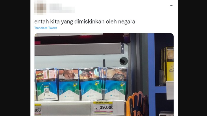 Viral Harga Rokok Viral harga rokok mahal.