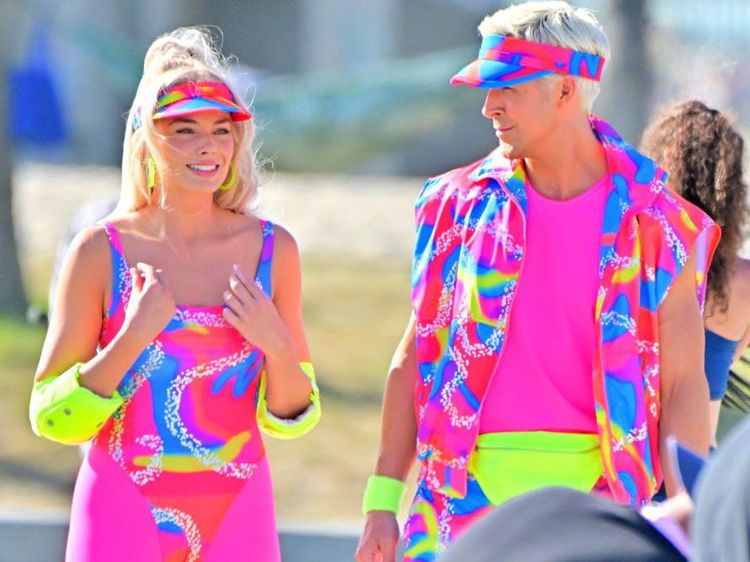 Ngejreng Mentereng! Margot Robbie dan Ryan Gosling di Lokasi Syuting Barbie