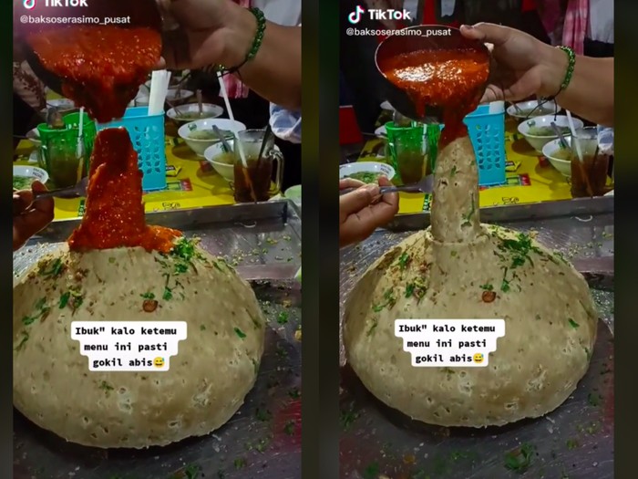 Bakso berntuknya mirip Mr P