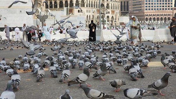 Foto-foto Suasana Mekkah yang Ramai Calon Jemaah Haji MECCA, SAUDI ARABIA - JUNE 22: Muslims, who came to the holy lands from all over the world, start their worship to fulfill the Hajj pilgrimage in Mecca, Saudi Arabia on June 22, 2022. Thousands of prospective pilgrims circumambulated and prayed in the Kaaba. (Photo by Ashraf Amra/Anadolu Agency via Getty Images)
